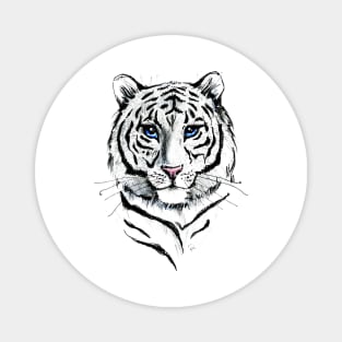 White tiger Magnet